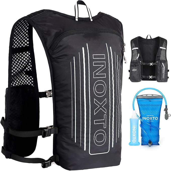INOXTO Running Hydration Vest Backpack, Lightweight Insulated Pack by INOXTO
