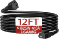 16/3 Indoor Extension Cord 12 FT, 3 Prong Power Cable, Suitable by Skrizcable
