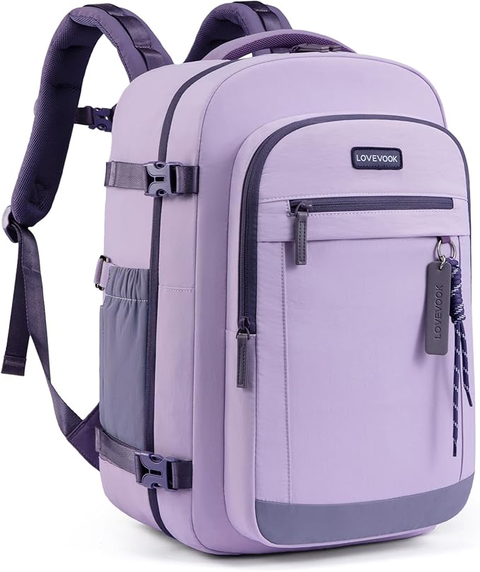 LOVEVOOK 40L Travel Backpack for Women, Airline Approved Carry On Luggage by LOVEVOOK
