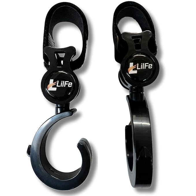 Baby Stroller Hooks for Hanging, Perfect Mummy Hook for Stroller, Walker and by LilFe