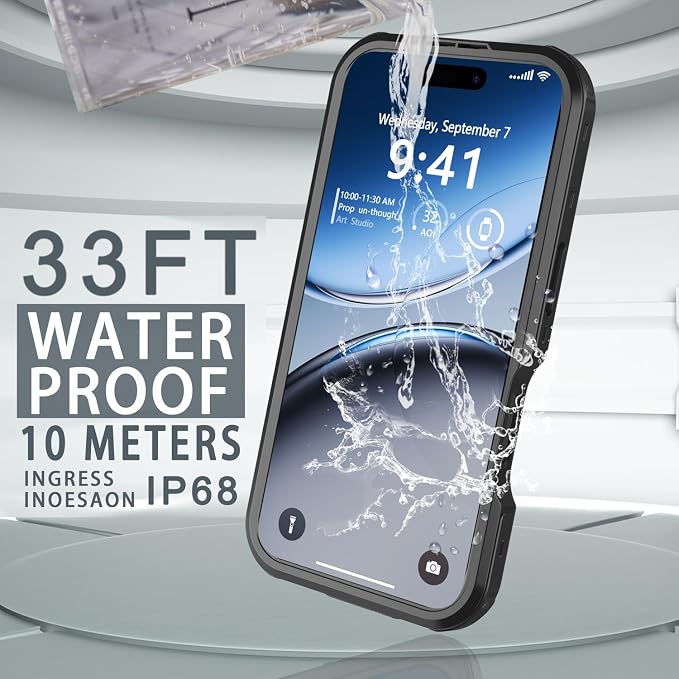 for iPhone 16 Pro Case Waterproof, Full-Body Hard Case Built-in - Image 3