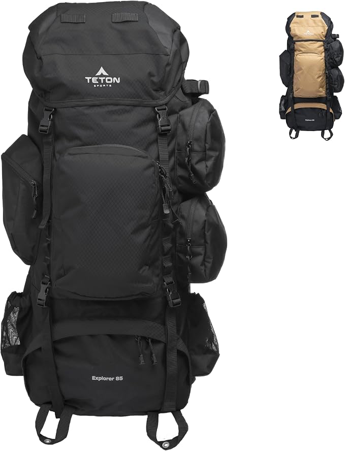 Teton 85L Explorer Internal Frame Backpack by Teton