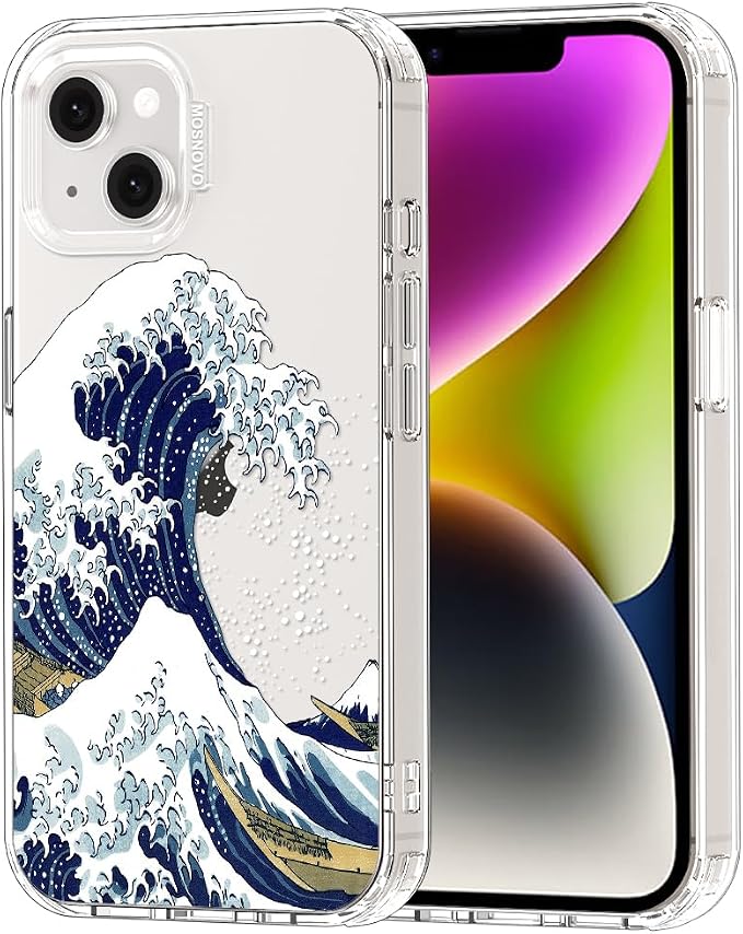 MOSNOVO for iPhone 13/14 Case | Military Grade 6.6ft Drop Tested | Clear by Mosnovo