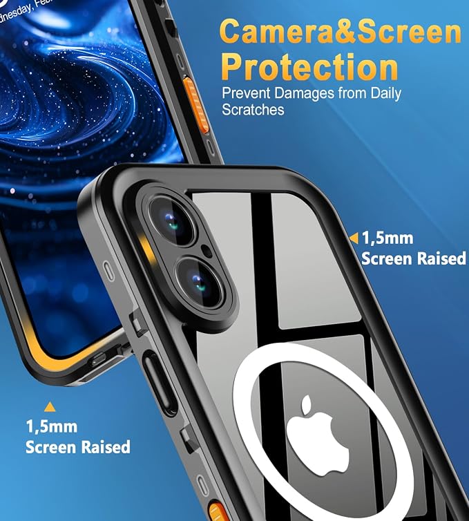 for iPhone 17 Case Waterproof, Full Body Underwater Dustproof Shockproof Case - Image 3