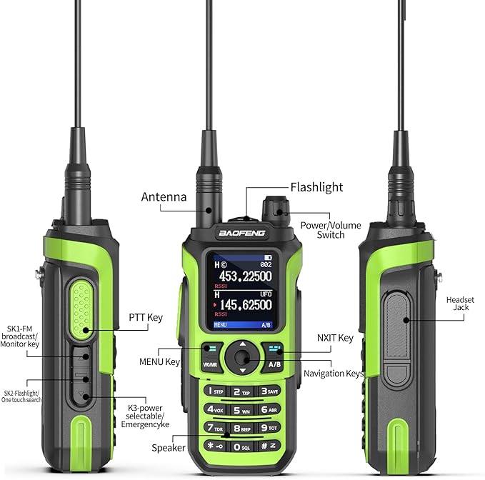 Baofeng Radio Ham Radio UV-21R UV-5R Ham Radio Handheld Rechargeable NOAA - Image 6