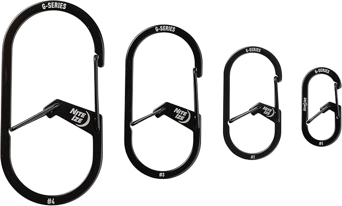 Nite IZE GS2-01-R6 G-Series Dual Chamber Carabiner, Size #2 1-Pack - Image 3