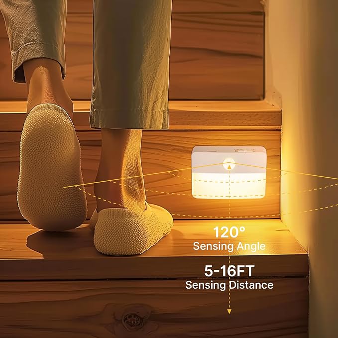 16 Pack Rechargeable Motion Sensor Stair Lights - Image 3