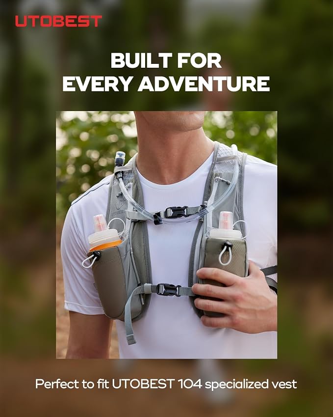 UTOBEST Soft Flask Collapsible Running Water Bottle, Flexible TPU Folding - Image 9