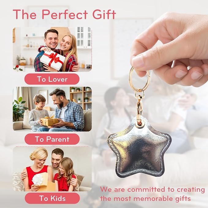 Leather Charm Keychain Holder Case Compatible - Image 5