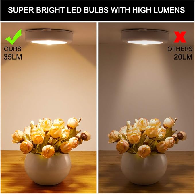 Mlambert 4 Pack Motion Sensor LED Night Light, Cordless Battery-Powered - Image 7