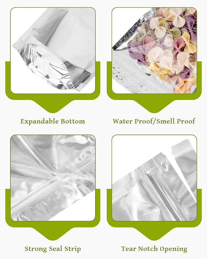 200 Pcs 5"x8" Mylar Bags for Food Storage - Image 4