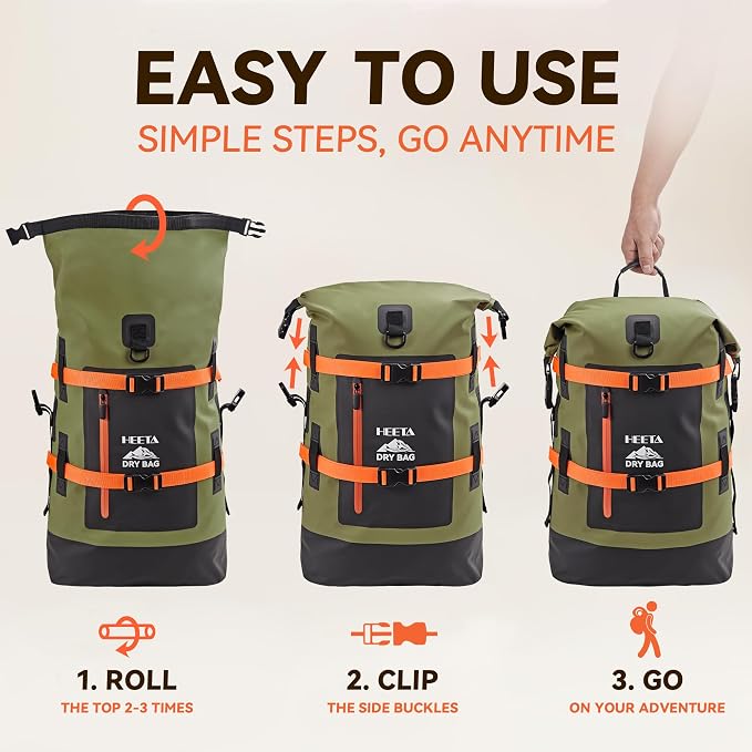 HEETA Dry Bags Waterproof Backpack 40L - Image 3