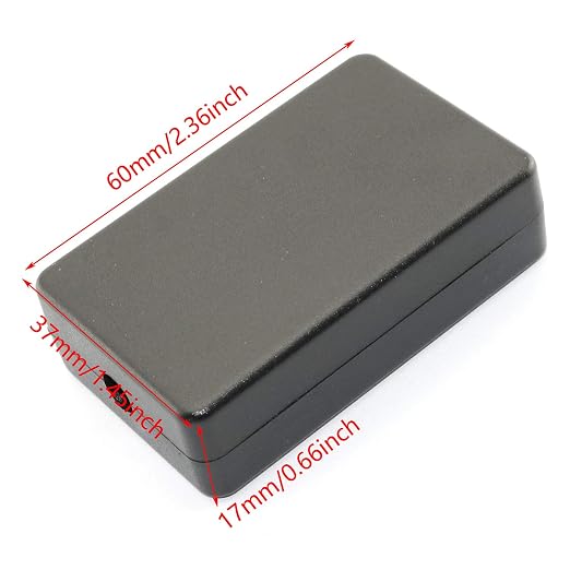 DGZZI Electrical Junction Box 4PCS Electric Plastic Black Waterproof Project - Image 2