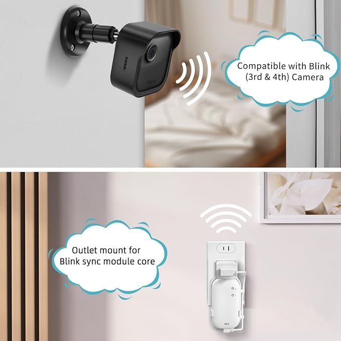 All-New Blink Outdoor Camera Wall Mount, 5 Pack Weatherproof Housing, 360 - Image 2