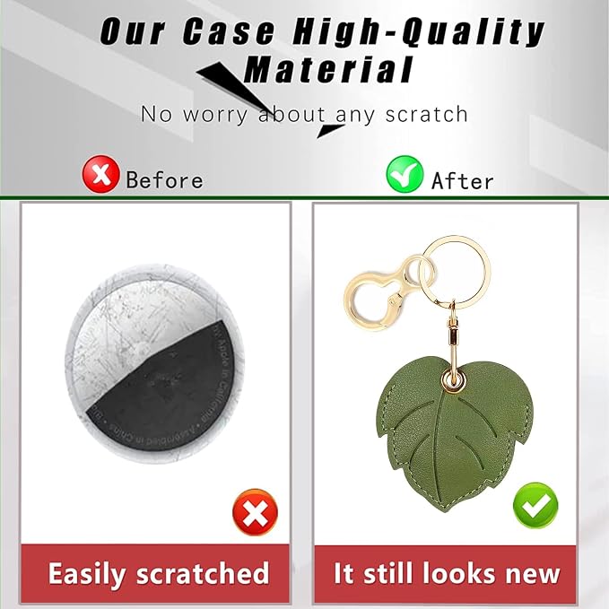 Leather Keychain Holder Case Compatible - Image 4