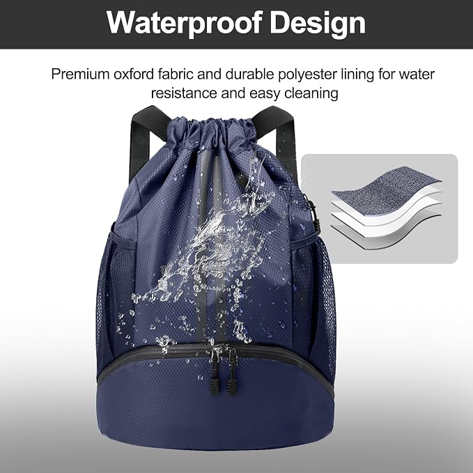 Hoedia Sports Drawstring Backpack - Image 5