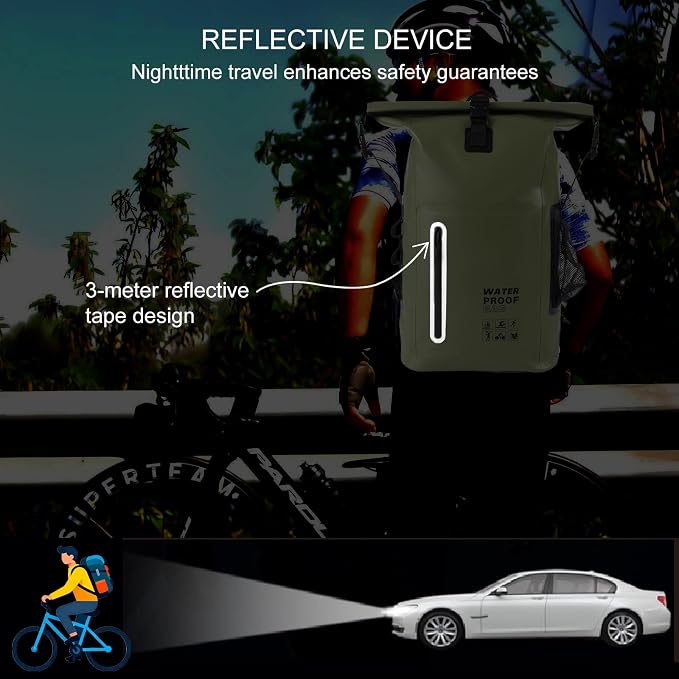 Waterproof Backpack, Waterproof Backpack That Can Float, Suitable - Image 4