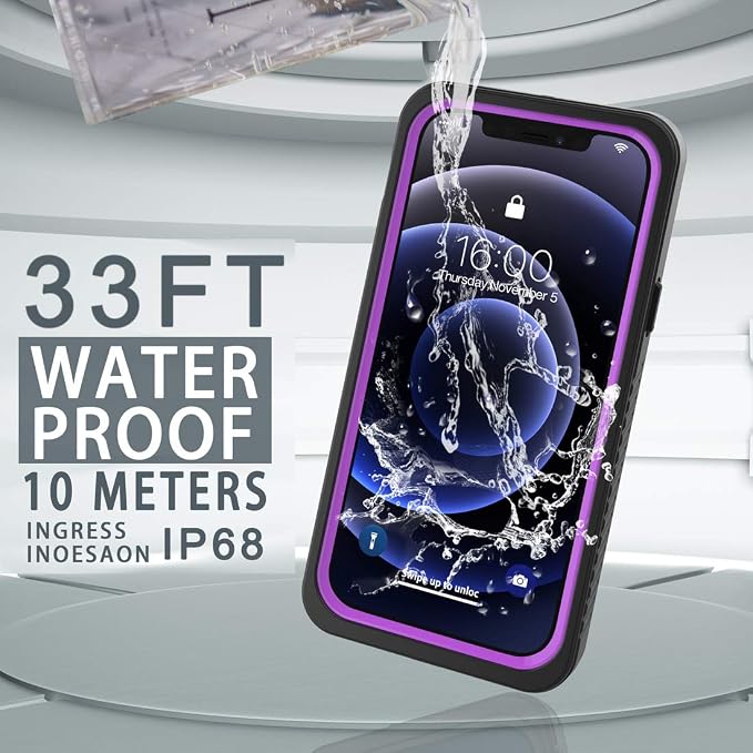 Diverbox for iPhone 12 Waterproof Case, Waterproof Shockproof Dustproof IP68 - Image 5