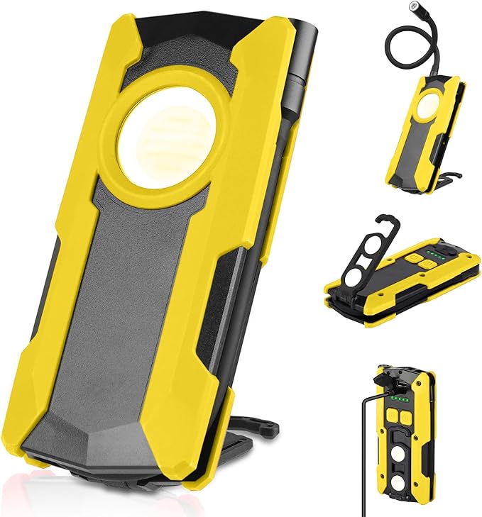 Rechargeable LED Work Light, OTYTY 40W 2000LM Magnetic Work Light Battery by OTYTY