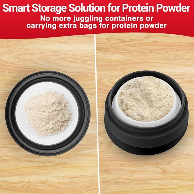 Collapsible Protein Shaker & Water Bottle Food-Grade, Leakproof Lid 600mL/20oz - Image 5
