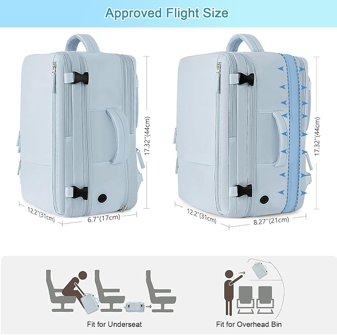 Sinaliy Large Expandable Travel Backpack - Image 5
