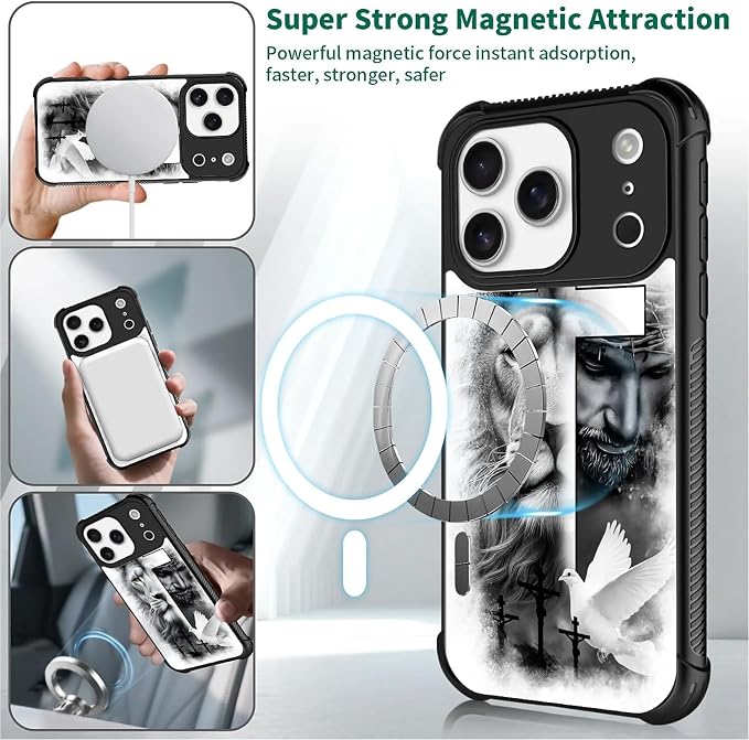 for iPhone 17 Pro Case, for MagSafe Graphic Design for Girl Boy Soft Silicone - Image 2