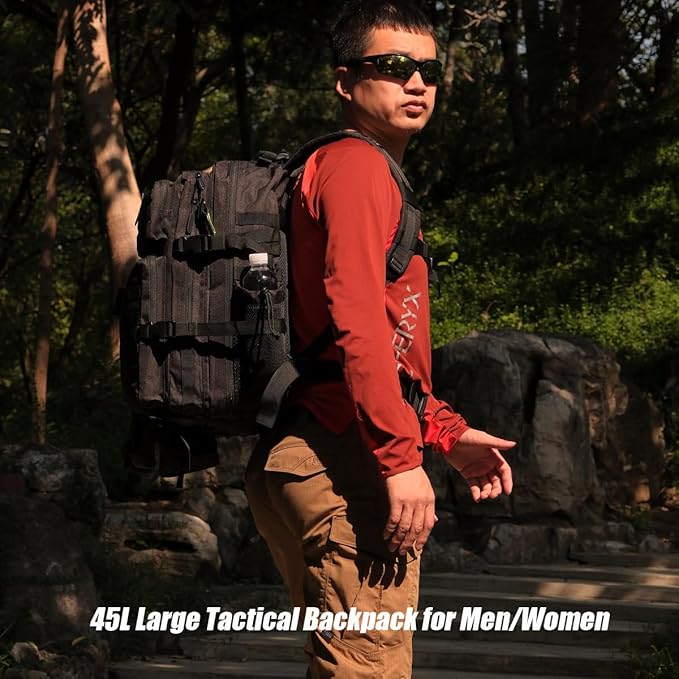 45L Tactical Backpack for Men Women, Military Assault Pack - Image 5