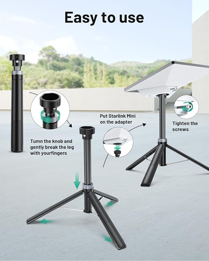 Starlink Mini Tripod, Portable Tripod Stand Mount - Image 5