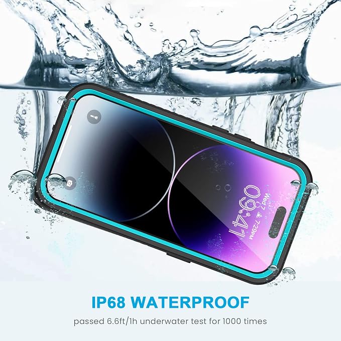 Lanhiem for iPhone 14 Pro Case, IP68 Waterproof Dustproof Shockproof 14 Pro Case - Image 2