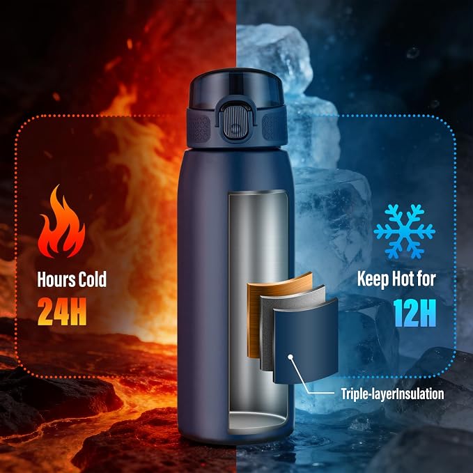 Insulated Water Bottle 18 oz - Image 3