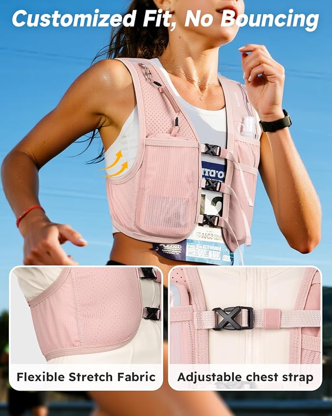 MOKURA Running Vest for Women Men, Lightweight Hydration Vest - Image 2