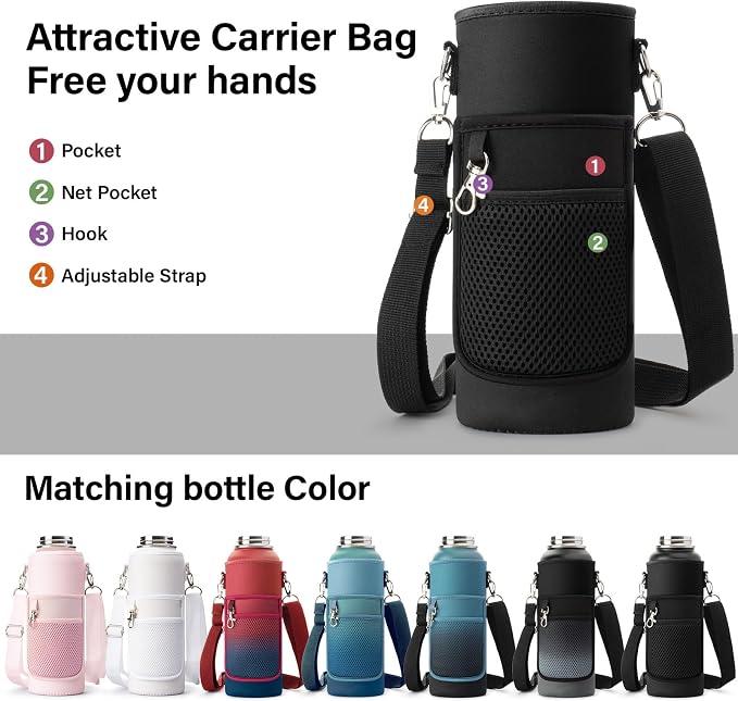DYSANKY 40 oz Insulated Water Bottle | Thickened Stainless Steel Vacuum Metal | - Image 6