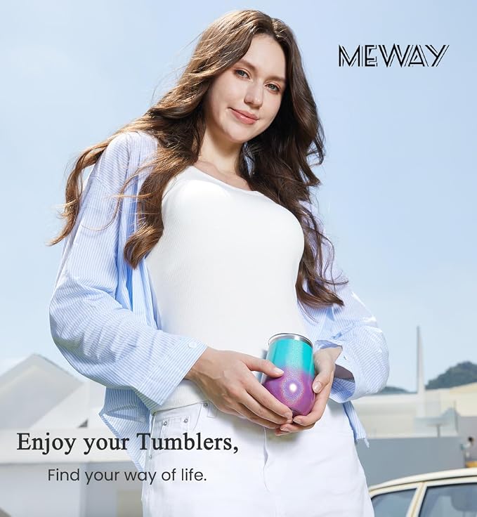 MEWAY 12oz Insulated Wine Tumbler - Image 7