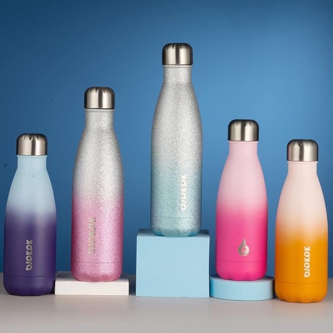 BJPKPK 12oz Small Insulated Water Bottles Stainless Steel Water Bottle - Image 4
