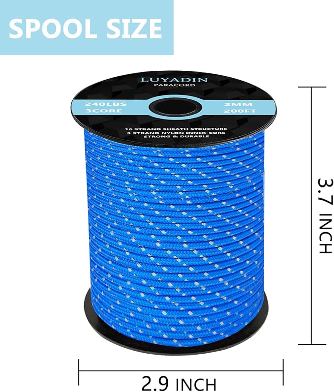 Reflective Paracord 240lb - Image 2