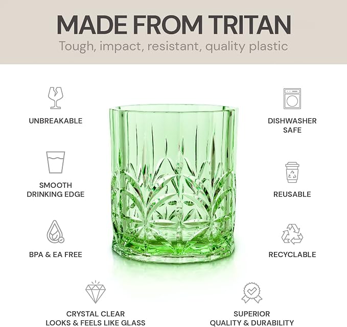 BELLAFORTE Shatterproof Tritan Plastic Short Tumbler, 13oz - Image 5