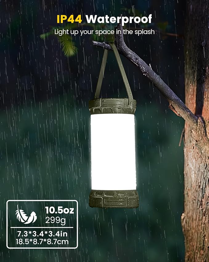 Glocusent 135 LED Ultra Bright Camping Lantern, 5000mAh Camping Lights - Image 6