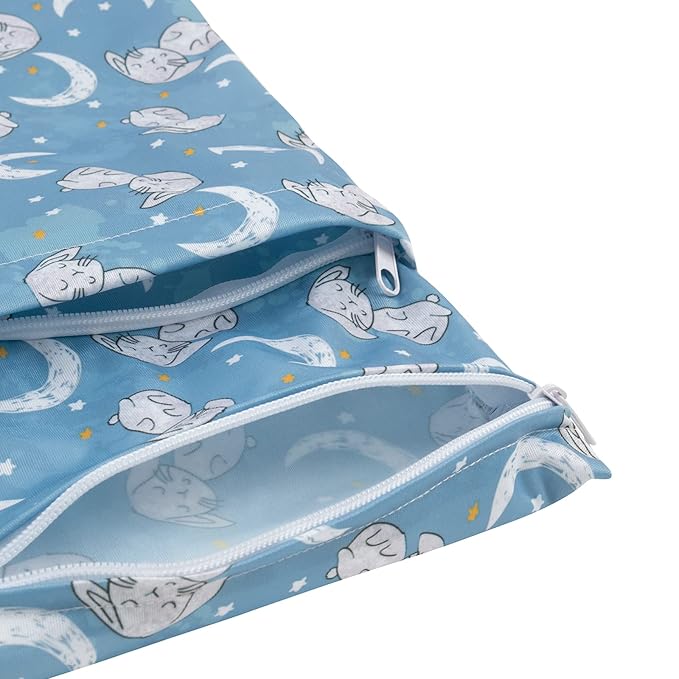 babygoal Wet Dry Bags for Baby Cloth Diapers, Washable Travel Bags, Gym Bag for - Image 6