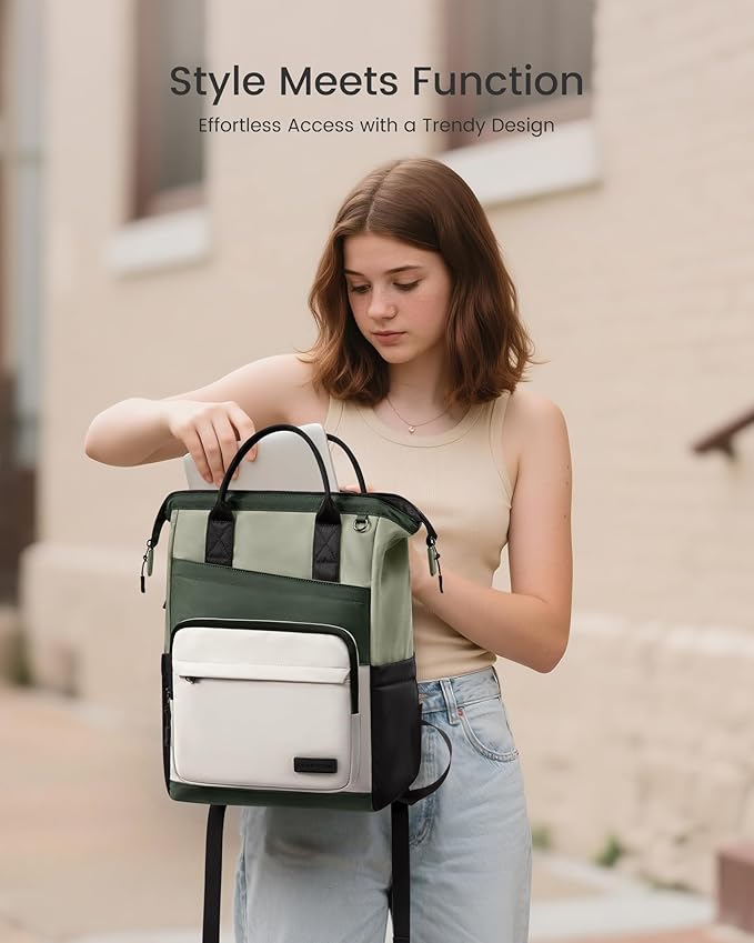 LOVEVOOK Laptop Backpack for Women, 15.6 Inch Travel Backpack for Work College - Image 2