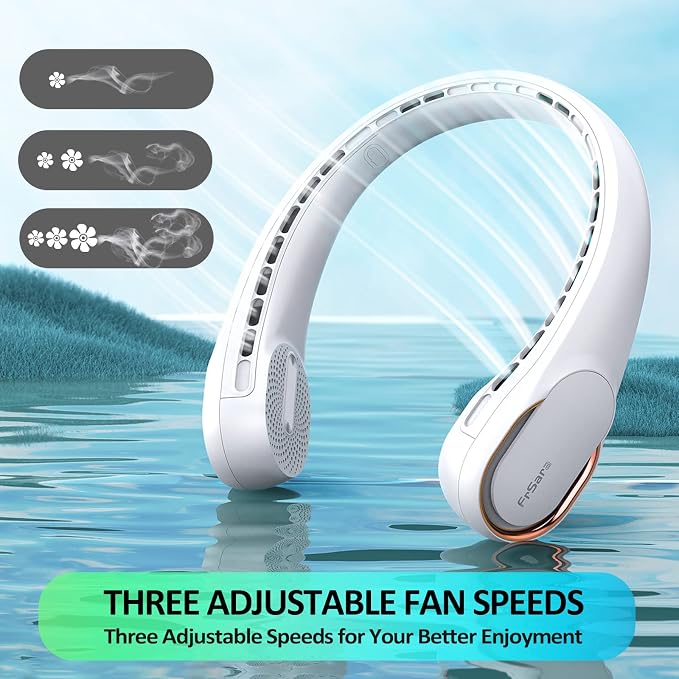 KIDEE Neck Fan, Neck Fans Portable Rechargeable, Upgrade 360° Air Outlet - Image 7
