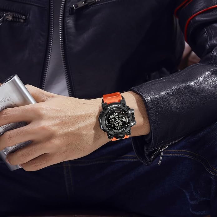FANMIS Mens Military Multifunction Digital LED Watch Electronic Waterproof - Image 4