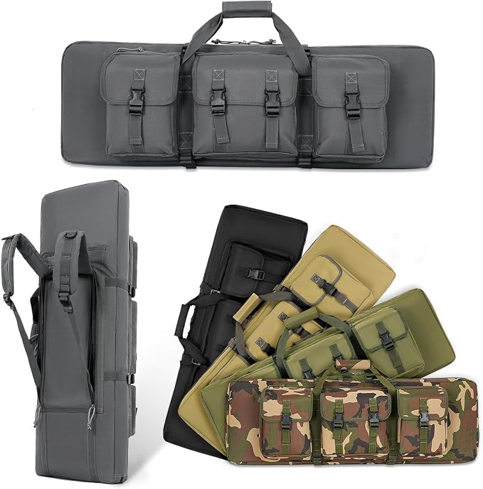 DULCE DOM 32/36/42/48/52 inch Double Rifle Case Soft Gun Bag by DULCEDOM