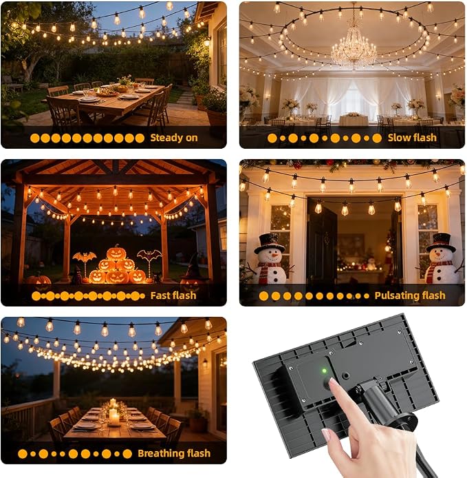 100FT Solar String Lights Outdoor Waterproof IP65 - Image 7