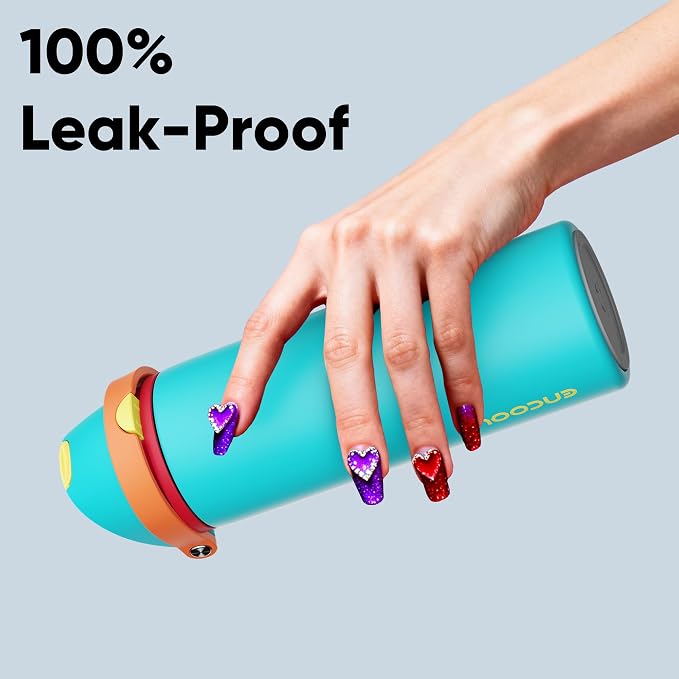 Insulated Water Bottle with Straw - Image 6
