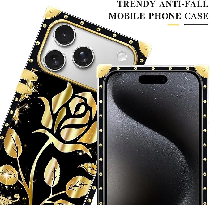 for iPhone 17 Pro Case Luxury Golden Decoration - Image 4
