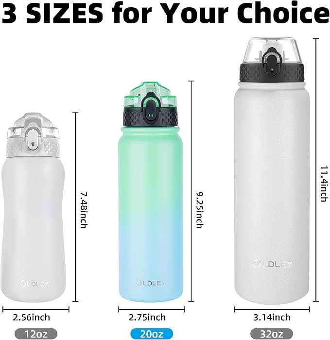 Oldley Insulated Water Bottle 20oz Water Bottles - Image 5