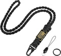 Paracord Key Lanyard for Men Black Neck Lanyard for Keys by MDSXODirect