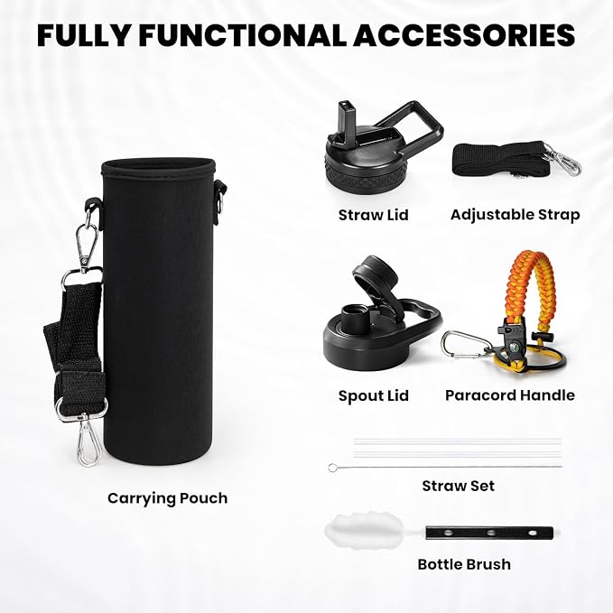 RAYMYLO Insulated Water Bottle 24oz, Triple Wall Vacuum Stainless Steel - Image 6