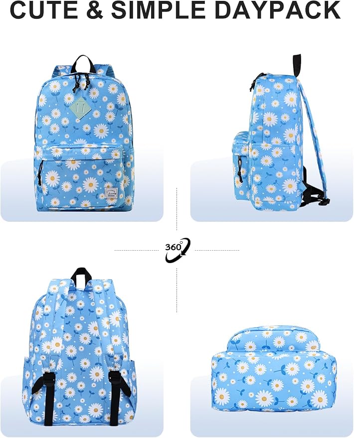 VASCHY Backpack for School, Lightweight Water Resistant Bookbag Casual Daypack - Image 6