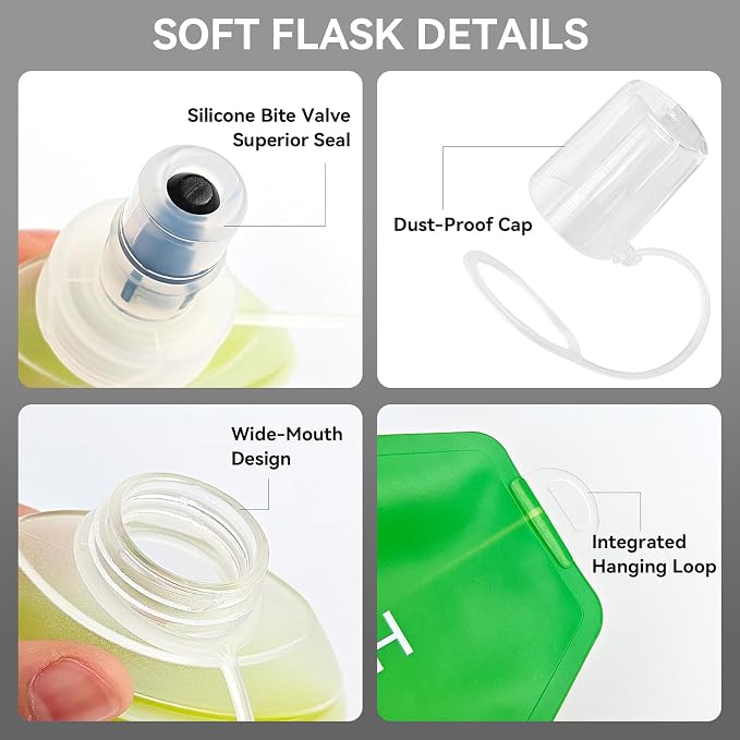 250ml Soft Flask Soft Water Bottle - Image 5